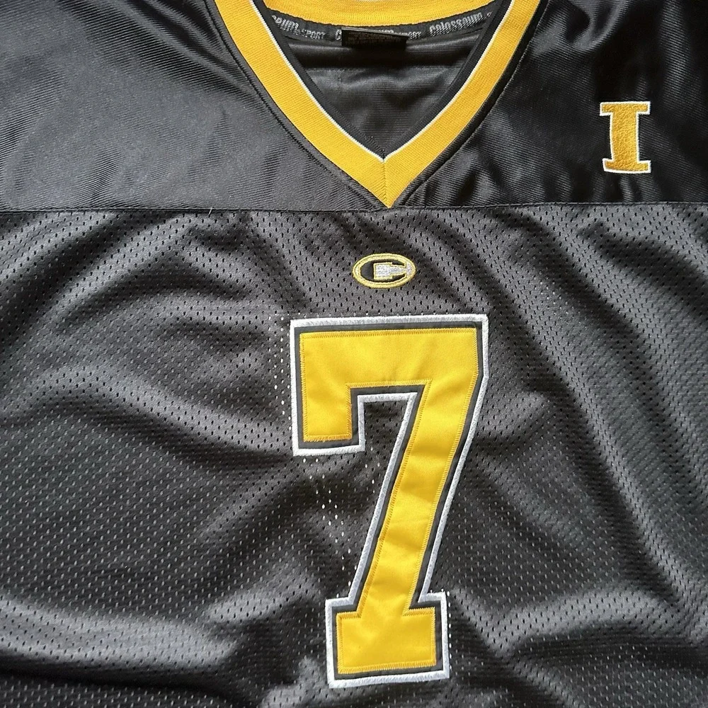 Iowa Hawkeyes #7‎ Jersey XXL Black Gold Colosseum NCAA Tigerhawk